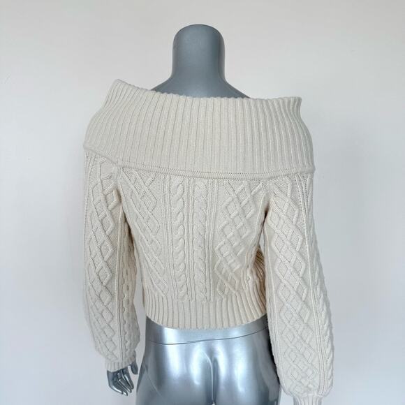NWT!!! Jonathan Simkhai women off the shoulder sweater size S Retail 385$ - Picture 4 of 8